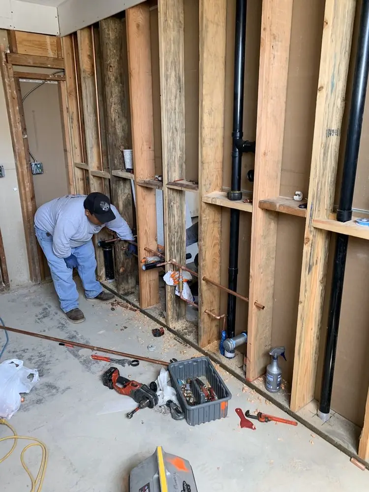 Commercial rough-in plumbing for Gas Line Repair in Northeast Community